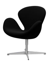 3320 Svanen i stof (prisgruppe 2) af Arne Jacobsen - 190 Sort / Hallingdal - Jacobsen Plus
