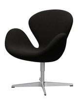 3320 Svanen i stof (prisgruppe 2) af Arne Jacobsen - 376 Brown/Dark Grey / Hallingdal - Jacobsen Plus