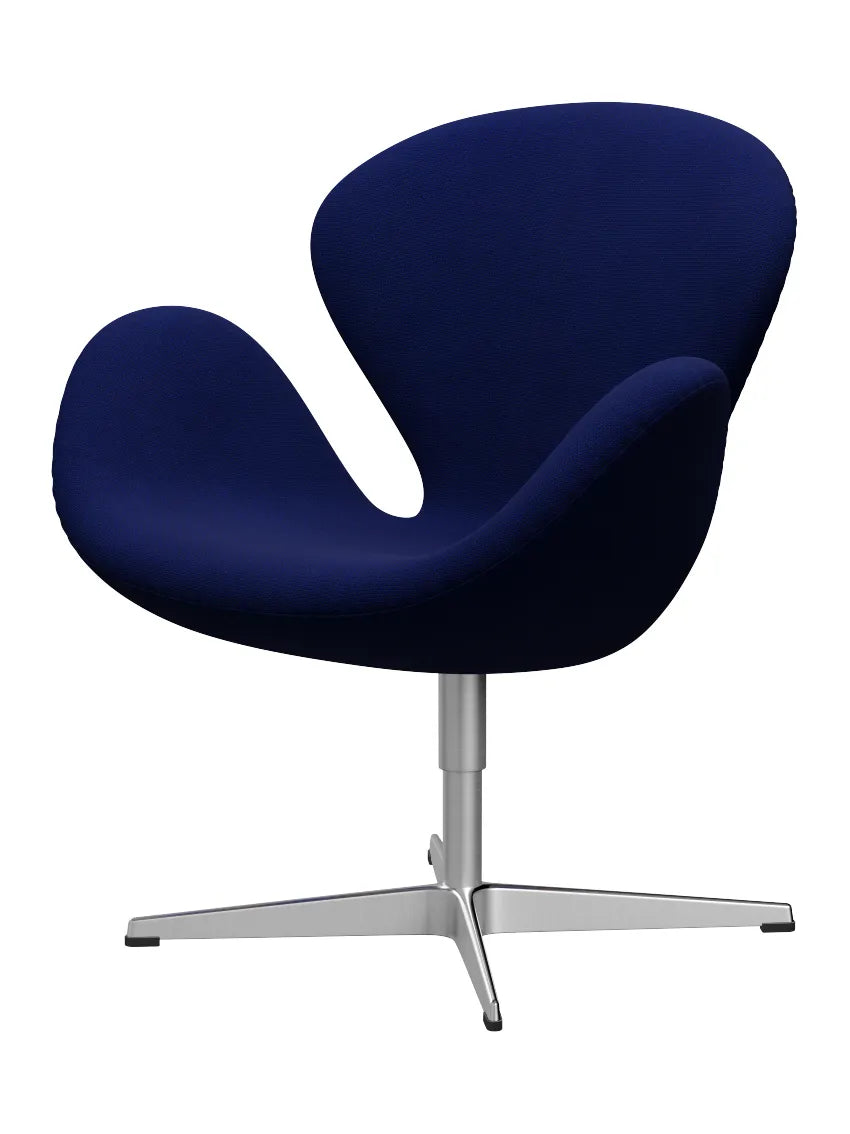 3320 Svanen i stof (prisgruppe 2) af Arne Jacobsen - 773 Mørk blå / Hallingdal - Jacobsen Plus