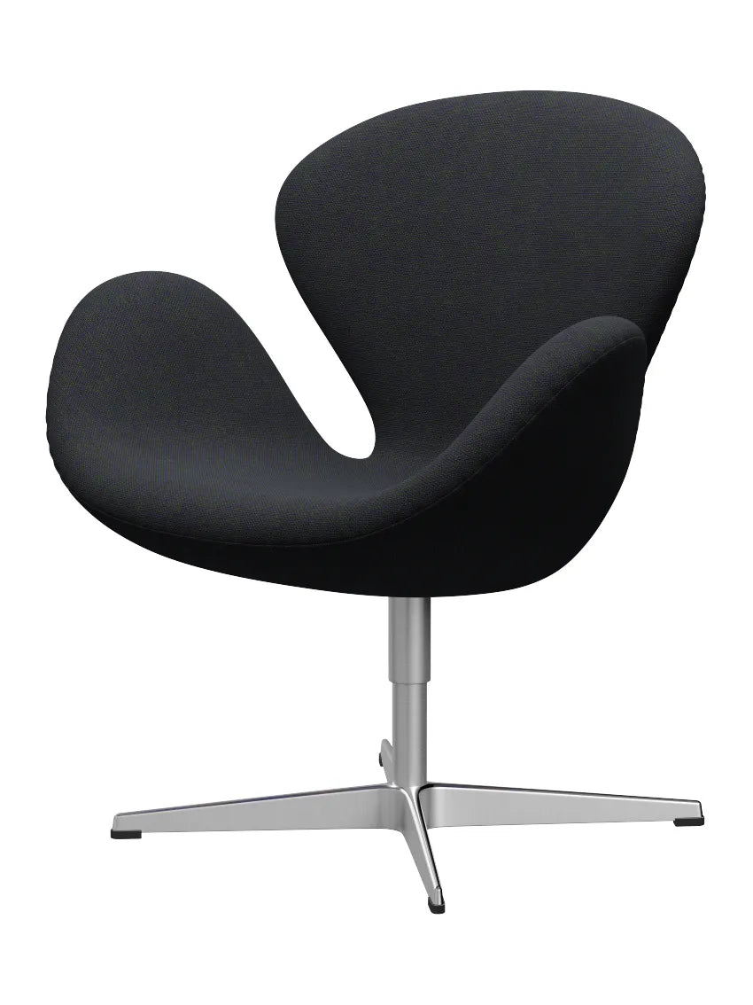 3320 Svanen i stof (prisgruppe 2) af Arne Jacobsen - 968 Purple/Green / Hallingdal - Jacobsen Plus