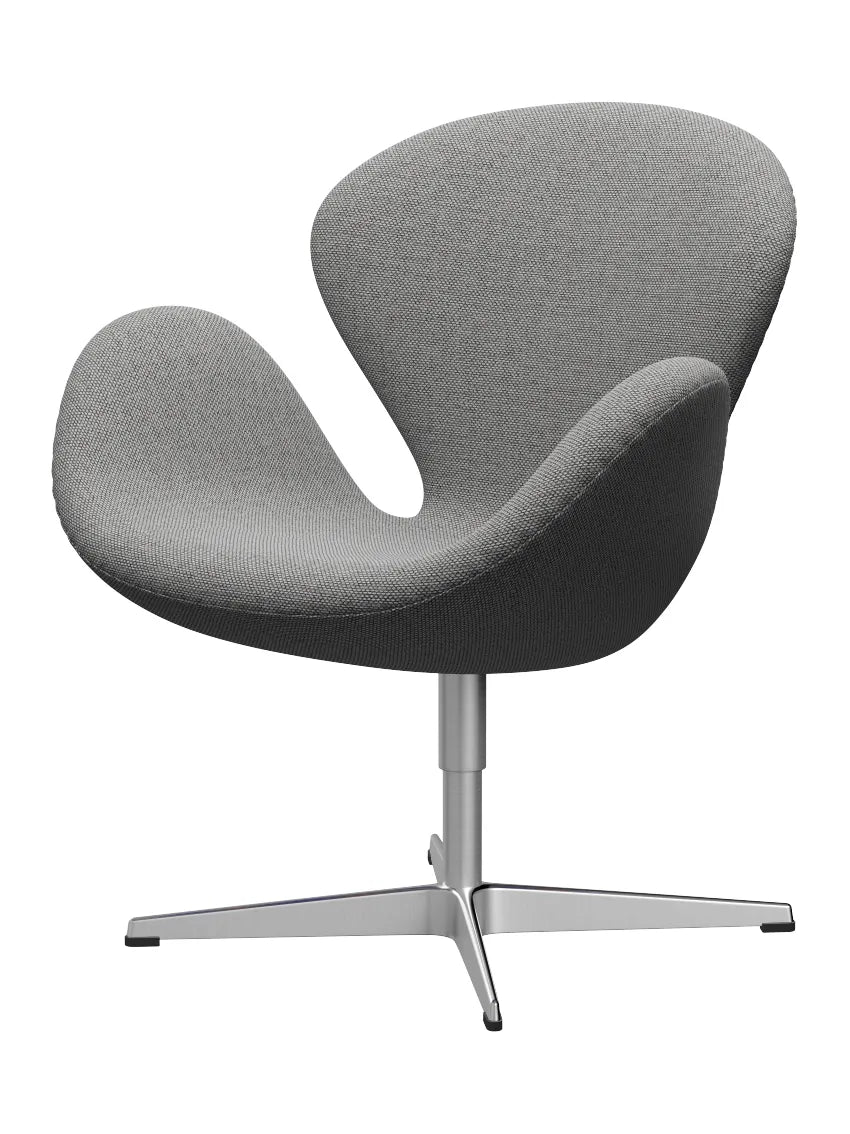 3320 Svanen i stof (prisgruppe 2) af Arne Jacobsen - 108 off white/natural / Re-wool - Jacobsen Plus