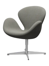 3320 Svanen i stof (prisgruppe 2) af Arne Jacobsen - 128 grey white/natural / Re-wool - Jacobsen Plus