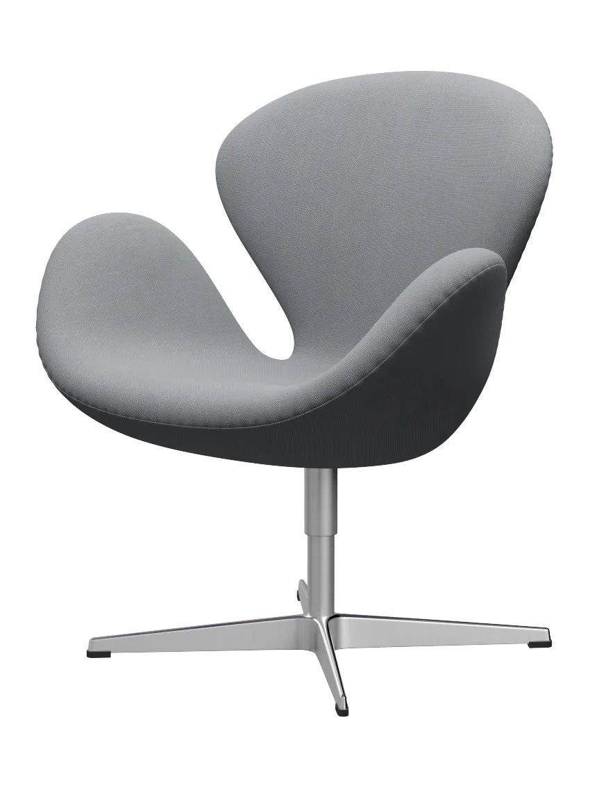 3320 Svanen i stof (prisgruppe 2) af Arne Jacobsen - 140 Lysgrå / Steelcut - Jacobsen Plus