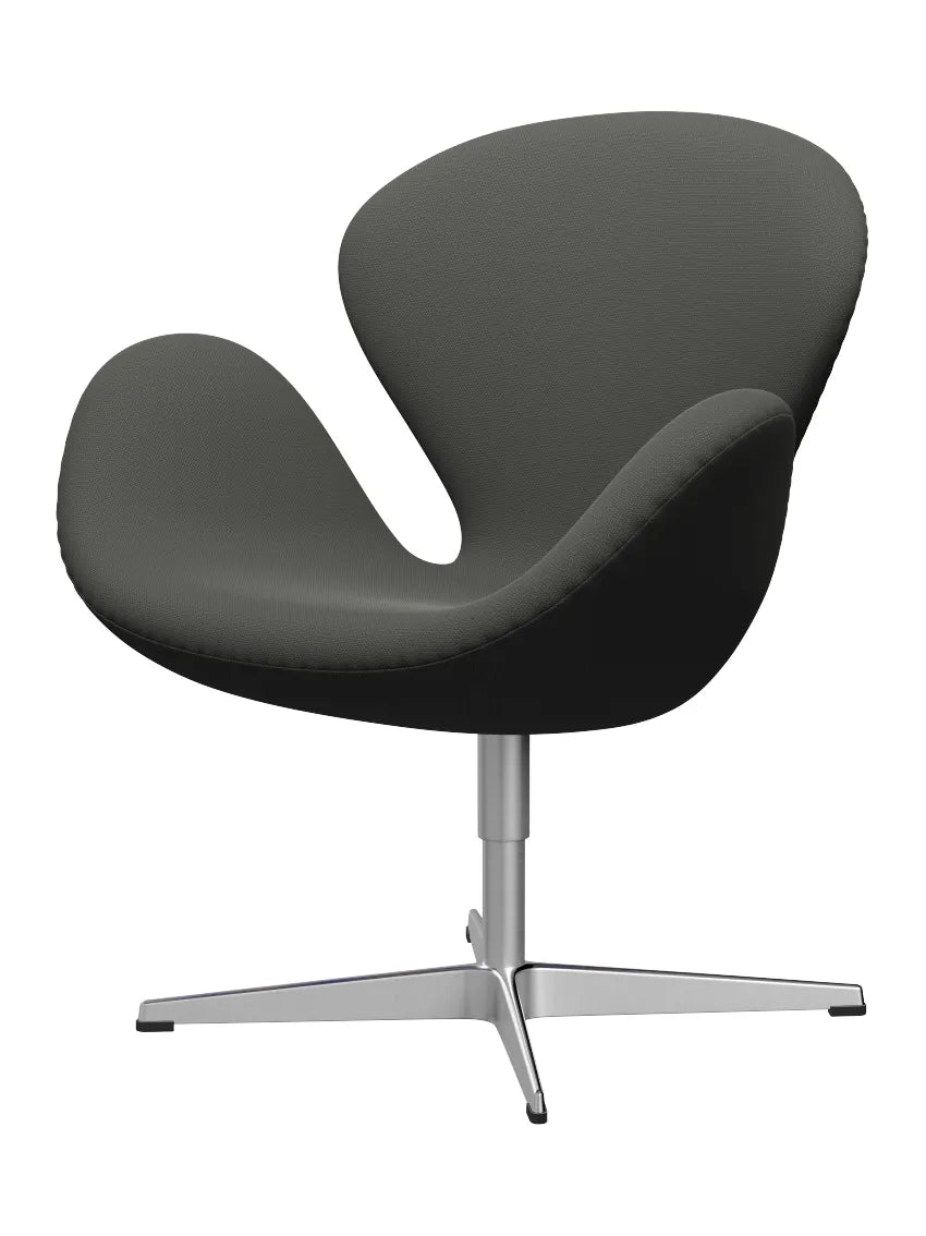 3320 Svanen i stof (prisgruppe 2) af Arne Jacobsen - 160 Grå / Steelcut - Jacobsen Plus