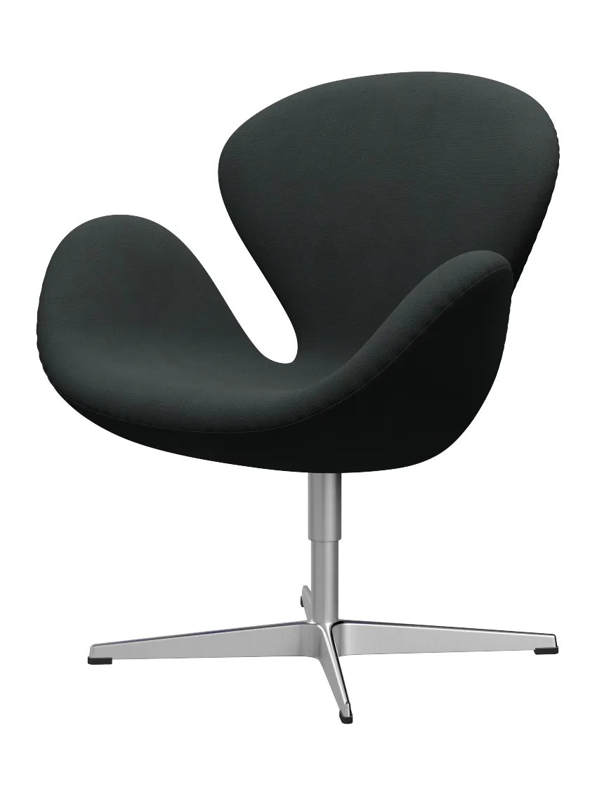 3320 Svanen i stof (prisgruppe 2) af Arne Jacobsen - 180 Charcoal / Steelcut - Jacobsen Plus