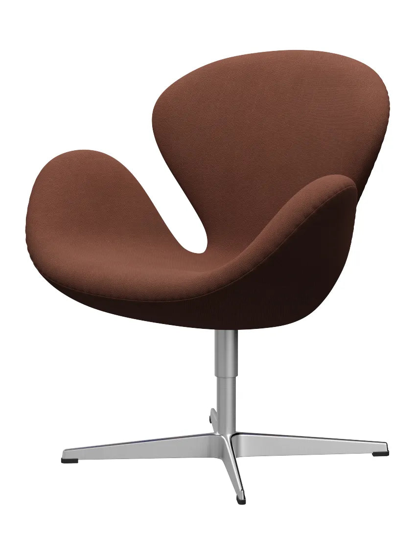 3320 Svanen i stof (prisgruppe 2) af Arne Jacobsen - 365 Medium brown / Steelcut - Jacobsen Plus