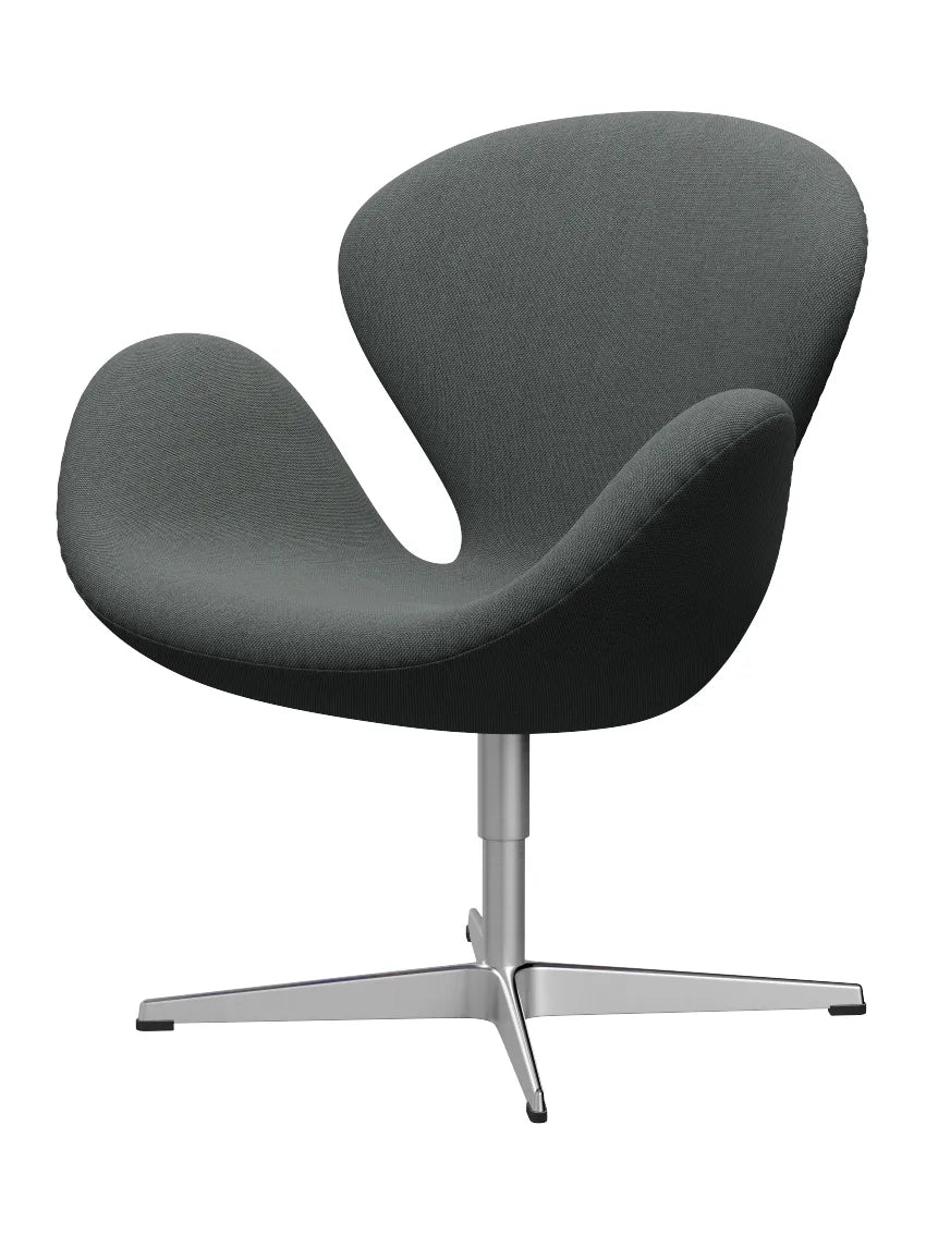 3320 Svanen i stof (prisgruppe 2) af Arne Jacobsen - 153 Charcoal / Steelcut Trio - Jacobsen Plus