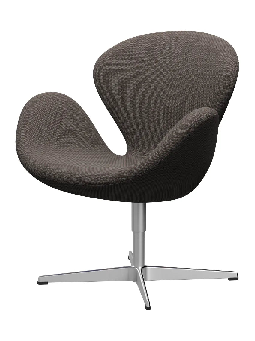 3320 Svanen i stof (prisgruppe 2) af Arne Jacobsen - 276 Red/Light Brown / Steelcut Trio - Jacobsen Plus