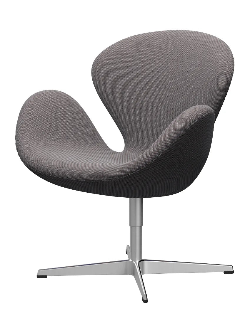 3320 Svanen i stof (prisgruppe 2) af Arne Jacobsen - 336 Pale Blue/Brown/Black / Steelcut Trio - Jacobsen Plus