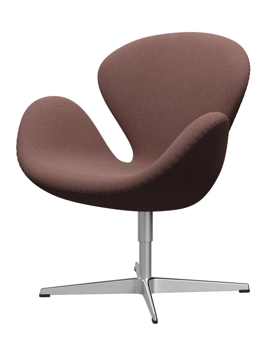 3320 Svanen i stof (prisgruppe 2) af Arne Jacobsen - 645 Light brown & red/green / Steelcut Trio - Jacobsen Plus