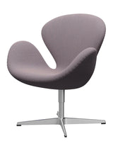3320 Svanen i stof (prisgruppe 2) af Arne Jacobsen - 806 White/Purple / Steelcut Trio - Jacobsen Plus
