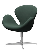 3320 Svanen i stof (prisgruppe 2) af Arne Jacobsen - 966 Støvet Grøn / Steelcut Trio - Jacobsen Plus