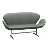 3321 Svanesofa af Arne Jacobsen - Grace læder - Concrete Grey - Jacobsen Plus