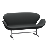 3321 Svanesofa af Arne Jacobsen - Haze læder - Anthracite - Jacobsen Plus