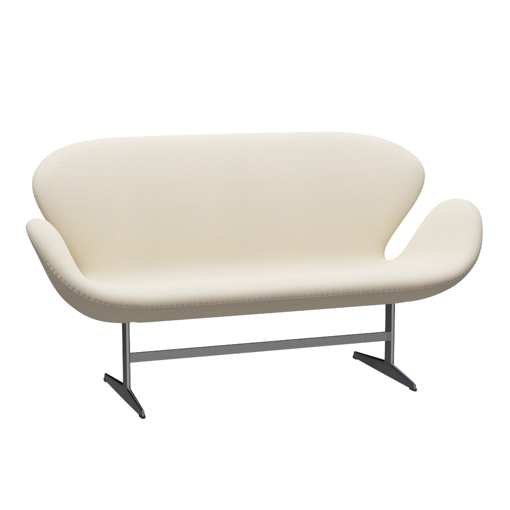 3321 Svanesofa af Arne Jacobsen - Hallingdal - 100 Off White - Jacobsen Plus