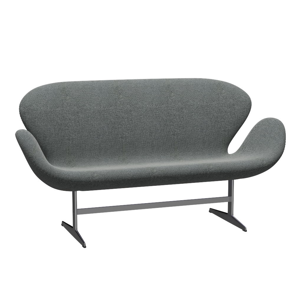 3321 Svanesofa af Arne Jacobsen - Hallingdal - 126 White/Brown - Jacobsen Plus