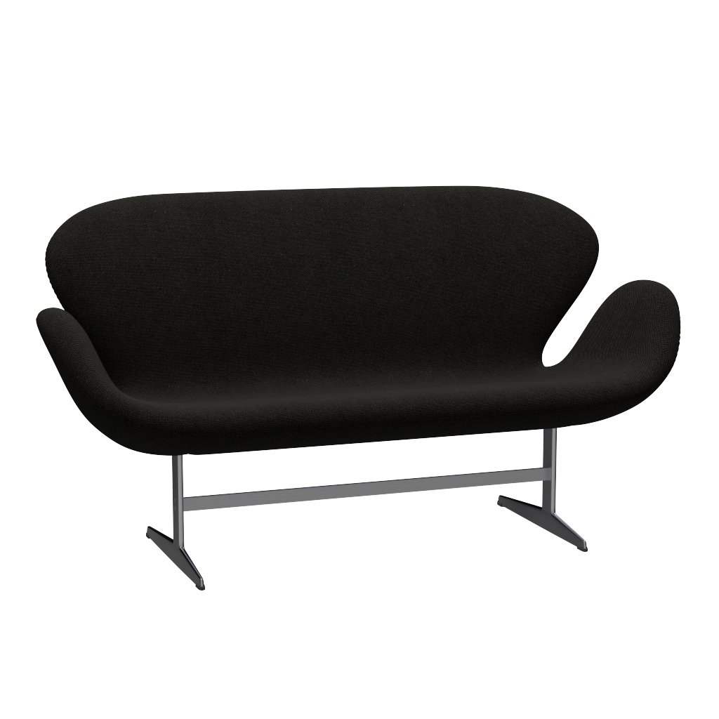 3321 Svanesofa af Arne Jacobsen - Hallingdal - 173 Black/Grey - Jacobsen Plus