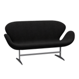 3321 Svanesofa af Arne Jacobsen - Hallingdal - 180 Charcoal - Jacobsen Plus