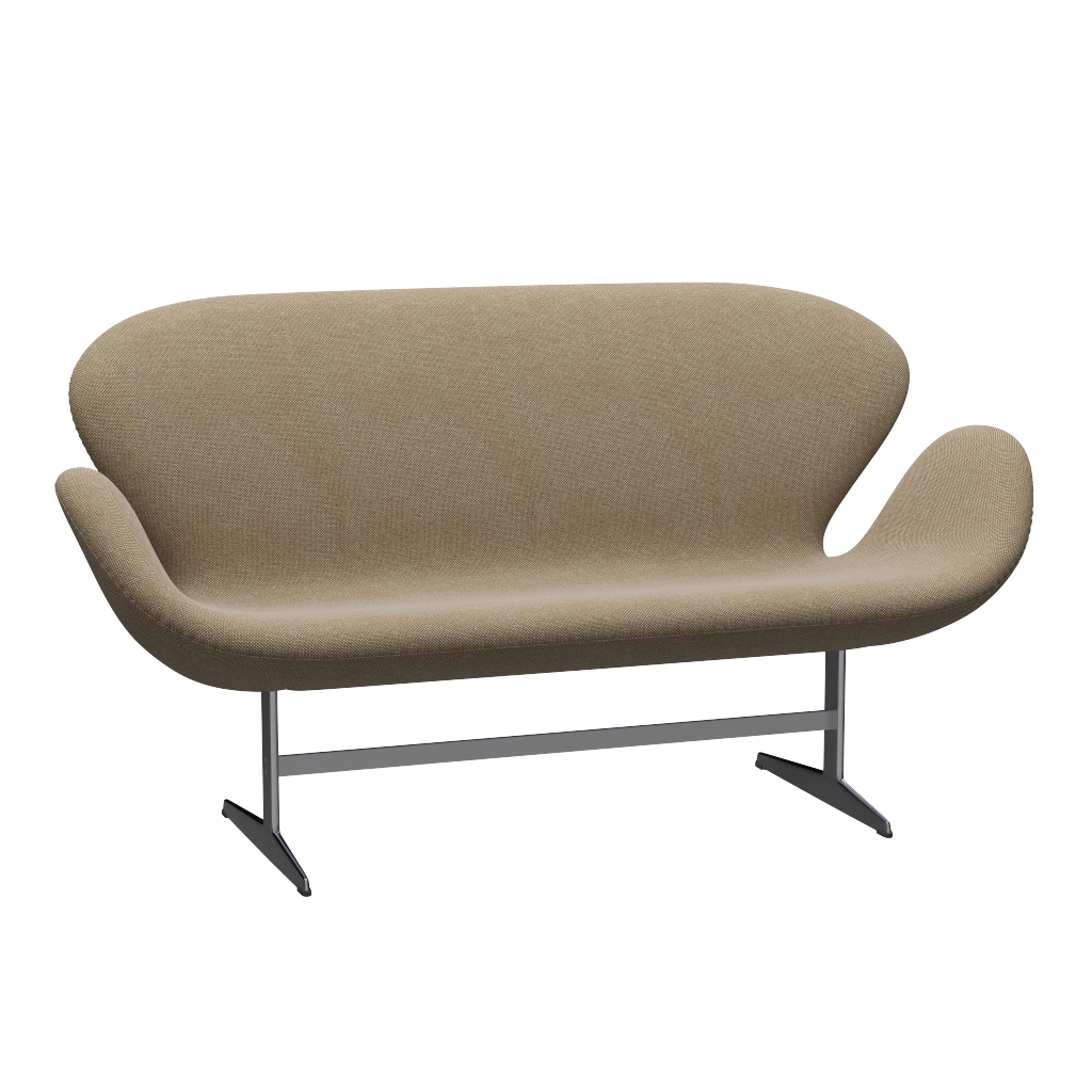 3321 Svanesofa af Arne Jacobsen - Hallingdal - 220 Dark Sand - Jacobsen Plus