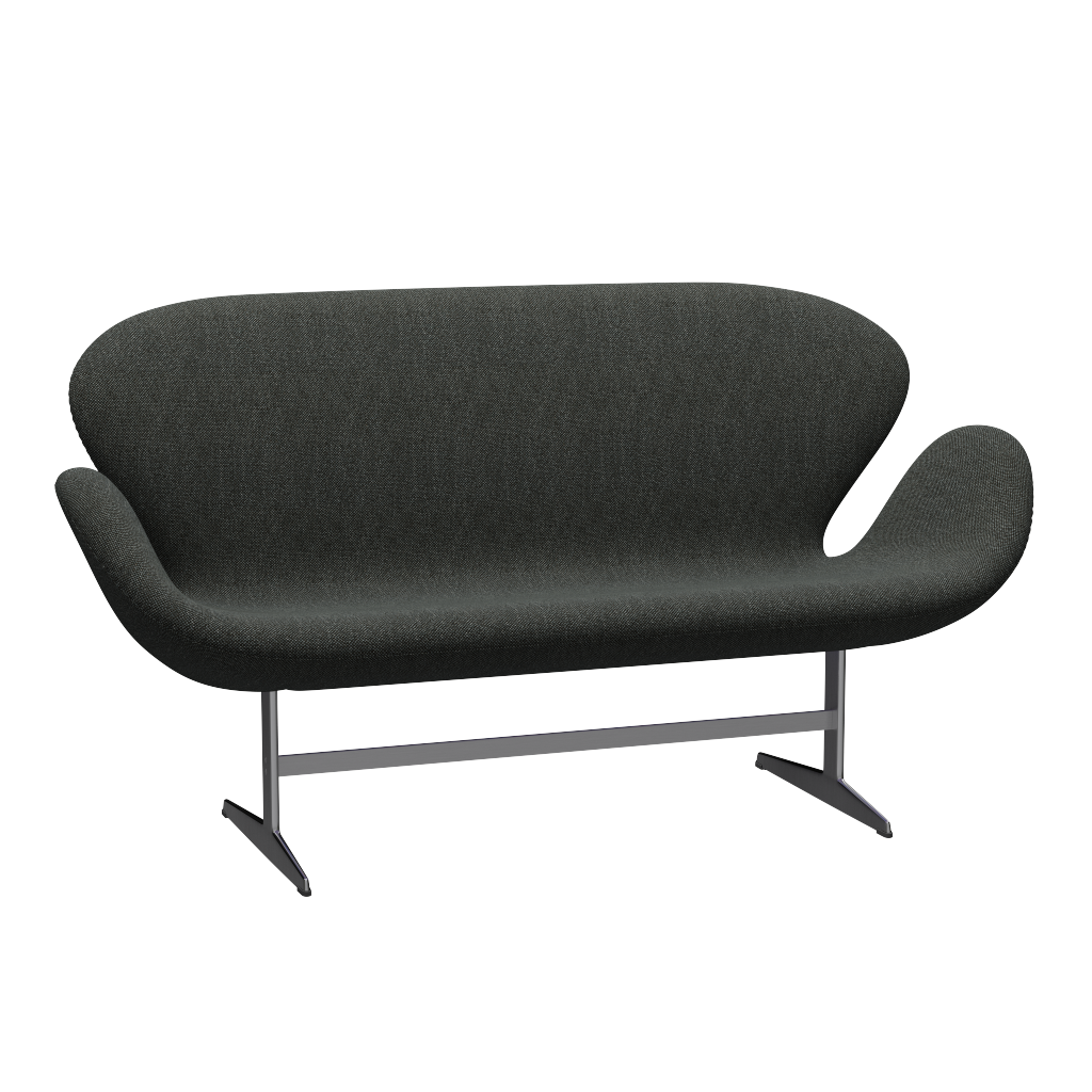 3321 Svanesofa af Arne Jacobsen - Hallingdal - 368 Black/Grey - Jacobsen Plus