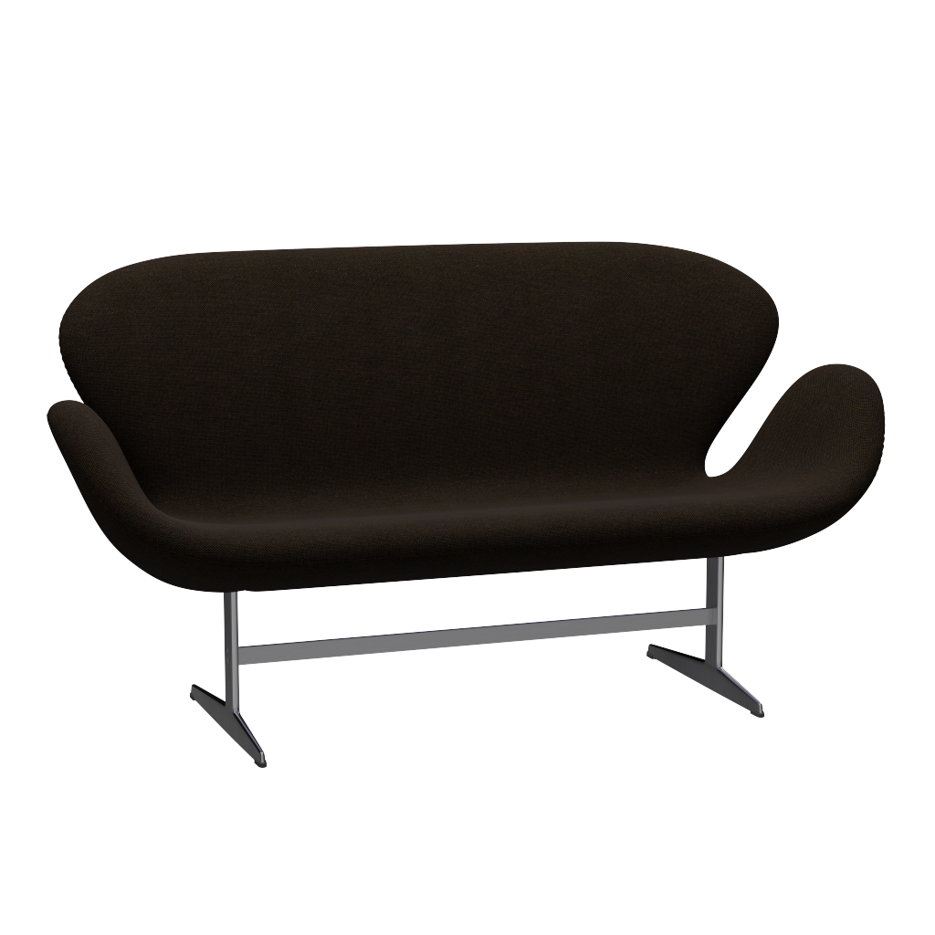 3321 Svanesofa af Arne Jacobsen - Hallingdal - 370 Black/Brown - Jacobsen Plus