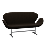 3321 Svanesofa af Arne Jacobsen - Hallingdal - 370 Black/Brown - Jacobsen Plus