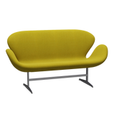 3321 Svanesofa af Arne Jacobsen - Hallingdal - 420 Yellow/Green - Jacobsen Plus