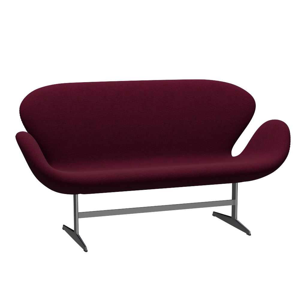 3321 Svanesofa af Arne Jacobsen - Hallingdal - 573 Wine Red/Purple - Jacobsen Plus