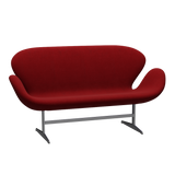 3321 Svanesofa af Arne Jacobsen - Hallingdal - 657 Red - Jacobsen Plus