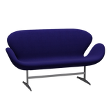 3321 Svanesofa af Arne Jacobsen - Hallingdal - 763 Dark Purple - Jacobsen Plus