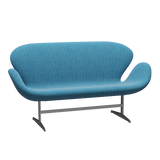 3321 Svanesofa af Arne Jacobsen - Hallingdal - 840 White/Turquise - Jacobsen Plus