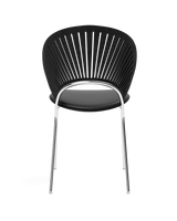 Trinidad stol m. sort læder på sæde fra Fredericia Furniture - 2 - Jacobsen Plus