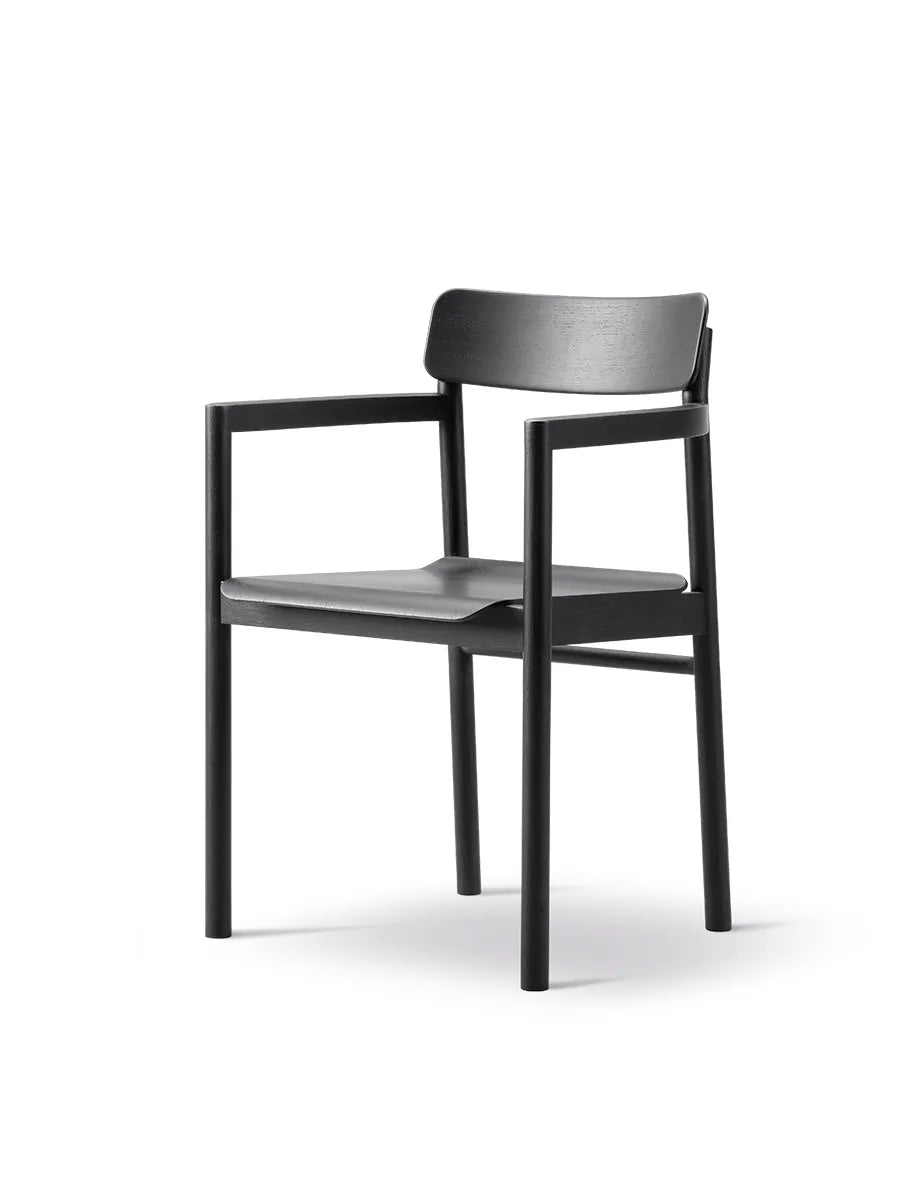 Post Spisebordsstol, eg sort lak fra Fredericia Furniture - 4 - Jacobsen Plus