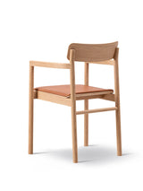 Post Spisebordsstol, sædepolstret max 95 læder fra Fredericia Furniture - 6 - Jacobsen Plus