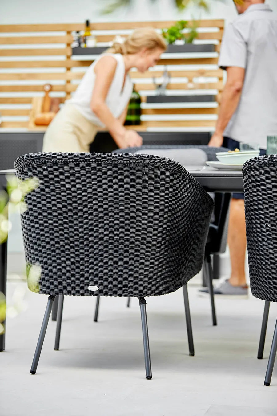 Mega Dining Stol, inkl. hyndesæt fra Cane-line