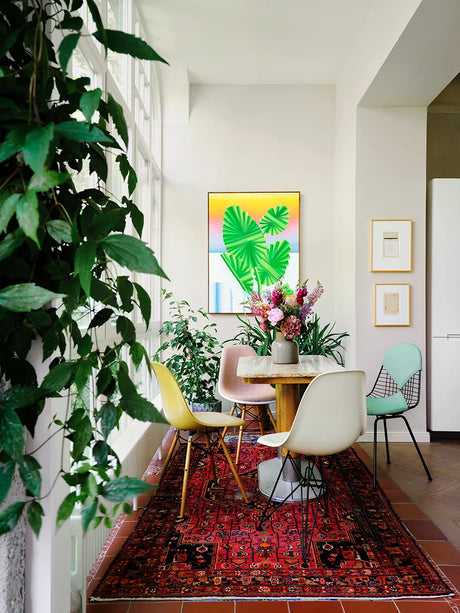 Eames Fiberglass Chair DSR, sortlakeret fra Vitra - Eames Sea Foam Green - Jacobsen Plus