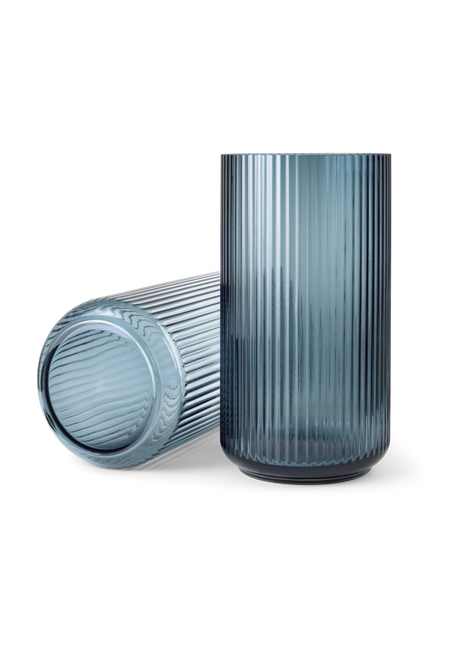 Lyngbyvasen blå glas fra Lyngby Porcelæn - H: 38 / Blå - Jacobsen Plus