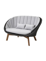 Peacock 2-pers. Sofa, Soft Rope fra Cane-line - Inkl. hynde i Light grey - Jacobsen Plus