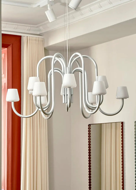 Apollo Chandelier 1065, hvid opalglas fra Hay - 2 - Jacobsen Plus
