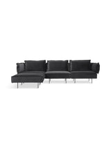 Chaiselounge sofa fra HANDVÄRK - Dark grey - Jacobsen Plus