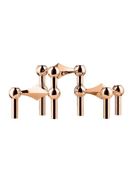 Nagel Lysestage, rosa guld fra STOFF Nagel - 3 stk. - Jacobsen Plus