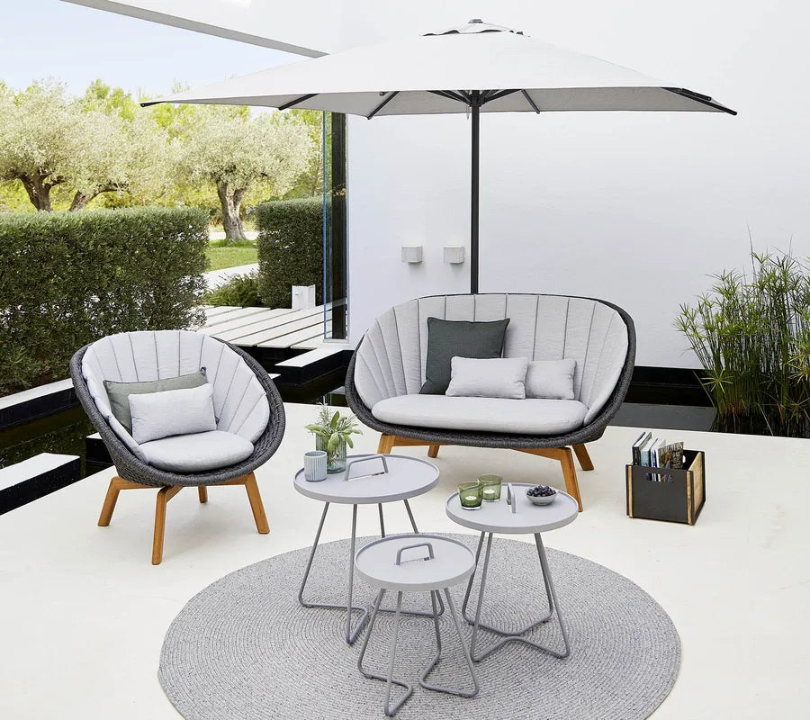 Peacock Loungestol, Soft Rope m/ben i teak fra Cane-line - 3 - Jacobsen Plus