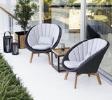 Peacock Loungestol, Soft Rope m/ben i teak fra Cane-line - 5 - Jacobsen Plus