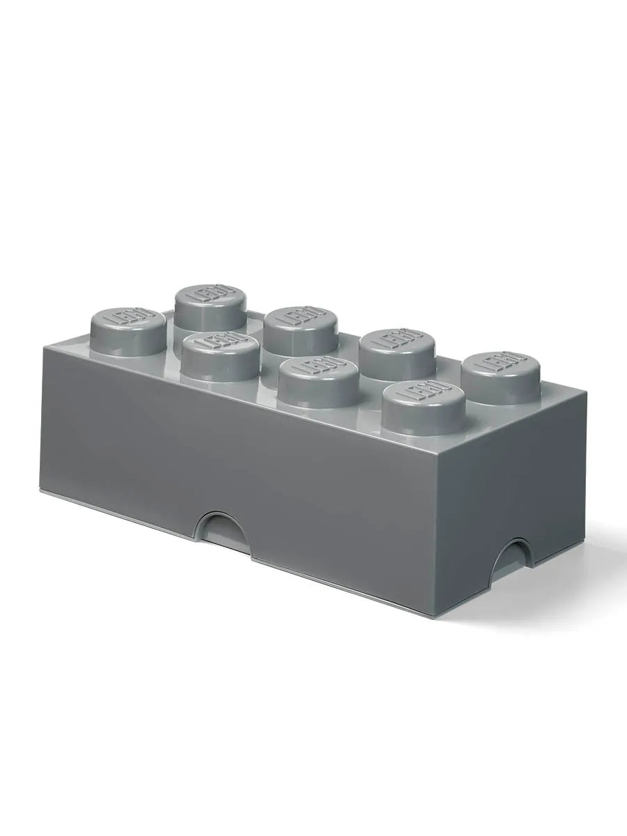 LEGO kasse 2x4, dark stone grey fra Room Copenhagen