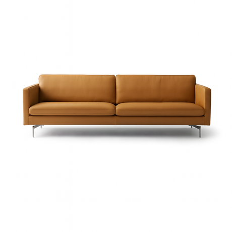 MH276 4 pers. sofa i Baltique anilinlæder fra Mogens Hansen - Baltique 43001 (Gylden brun) - Jacobsen Plus