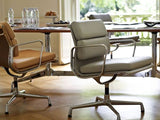 Soft Pad Chair EA 217 Kontorstol, cognac læder/krom stel fra Vitra - 4 - Jacobsen Plus
