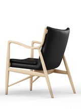 45 Lænestol, sort elegance læder/eg olie af Finn Juhl - 2 - Jacobsen Plus