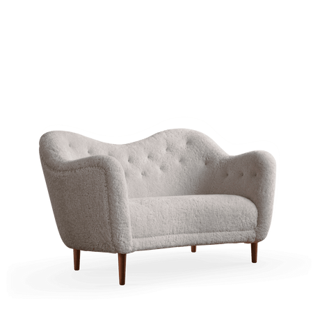 46 sofa, valnød af Finn Juhl - Sheepskin - Moonlight - Jacobsen Plus