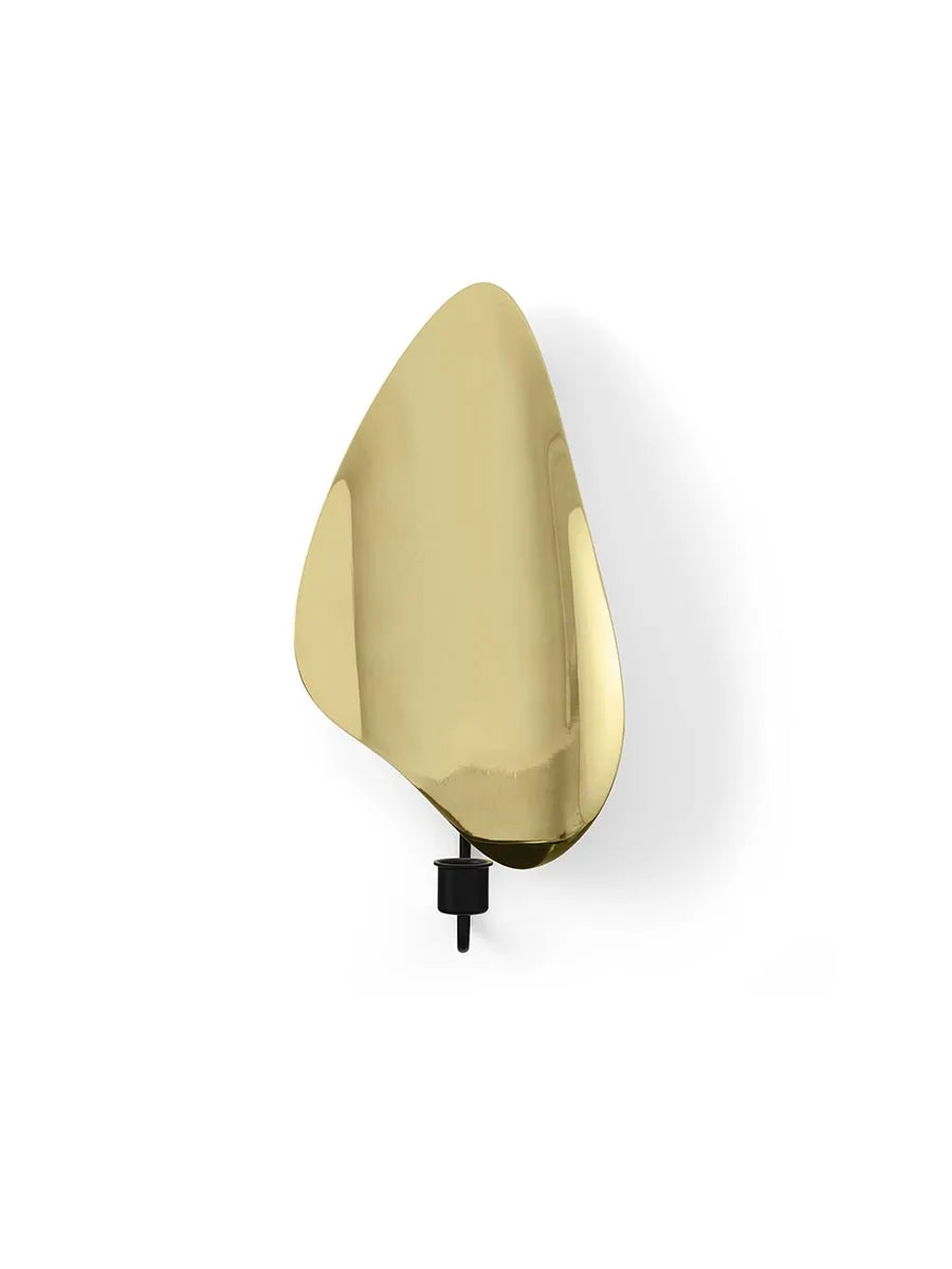 Flambeau Candle Holder, Wall fra Audo Copenhagen - H:  34 / Messing - Jacobsen Plus