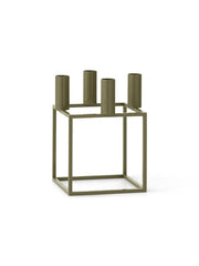 Kubus 4 Lysestage, olive fra Audo Copenhagen